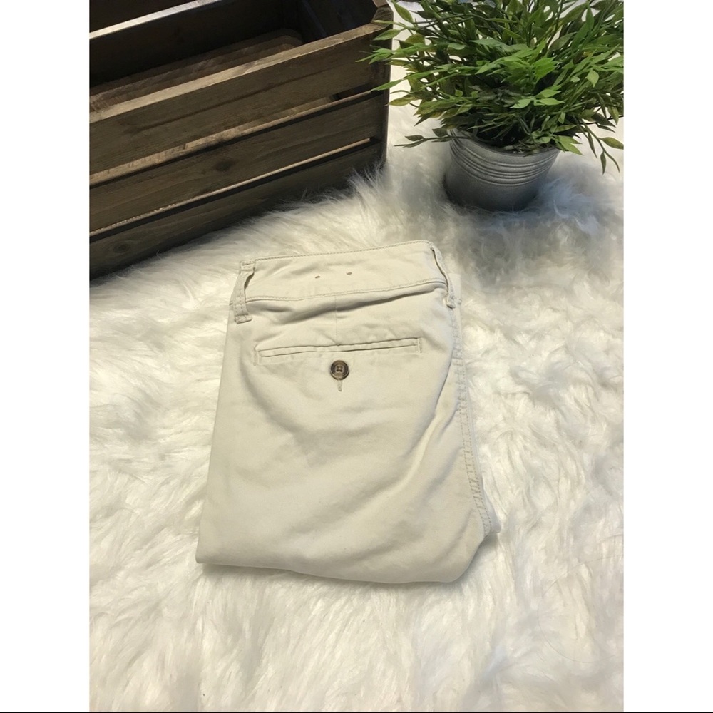 American Eagle Khaki Kick Boot Stretch Jeans